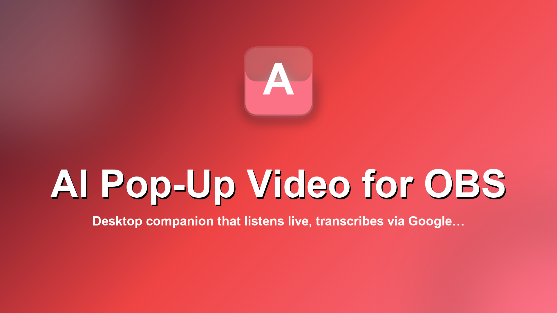 AI Pop-Up Video for OBS